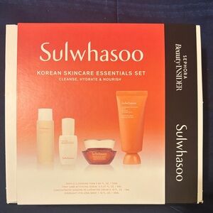 Korean Skincare Essentials Set - Orange and White